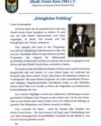 Frühlingskonzert 2019 Programm 